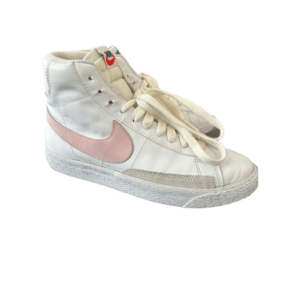 Nike Blazer Mid Pink Foam CZ7531-101Youth/Women’s Shoes 5.5/7 - Picture 2 of 13